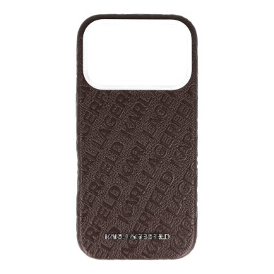iPhone 17 PRO brown MagSafe PU Stamped Karl AO KARL LAGERFELD nugarėlė iPhone 17 PRO brown MagSafe PU Stamped Karl AO KARL LAGERFELD nugarėlė