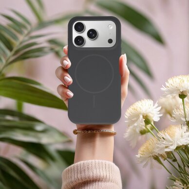 iPhone 17 PRO graphite SLIM SILICONE MagSafe nugarėlė 2