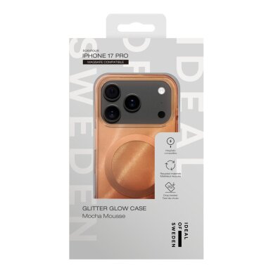 iPhone 17 PRO iDeal Of Sweden Clear Mocha Mousse MagSafe nugarėlė 3