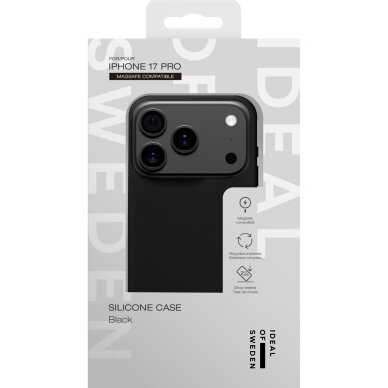 iPhone 17 PRO iDeal Of Sweden Silicone MagSafe Black nugarėlė 4