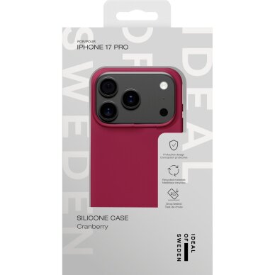iPhone 17 PRO iDeal Of Sweden Silicone MagSafe Cranberry nugarėlė 1