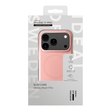 iPhone 17 PRO iDeal Of Sweden Slim MagSafe Glossy Blush Pink nugarėlė 3