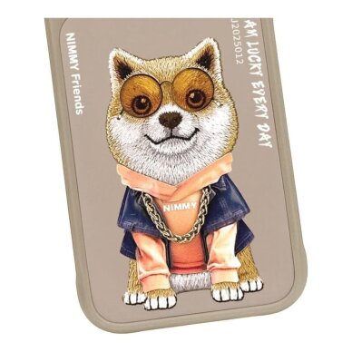 iPhone 17 PRO MAX beige NIMMY Shiba with Glasses nugarėlė 3