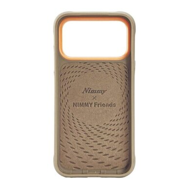 iPhone 17 PRO MAX beige NIMMY Teddy with Glasses nugarėlė 2