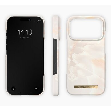 iPhone 17 PRO MAX iDeal Of Sweden nugarėlė MagSafe Rose Pearl Marble 2