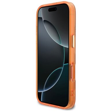 iPhone 17 PRO MAX orange MagSafe IML Peony Dot GUESS nugarėlė 4