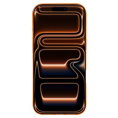 iPhone 17 PRO MAX orange SLIM CLEAR MAG nugarėlė 2