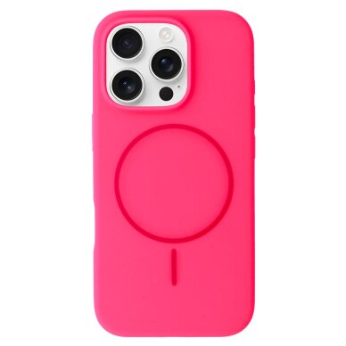 iPhone 17 PRO MAX pink SLIM SILICONE MagSafe nugarėlė 4