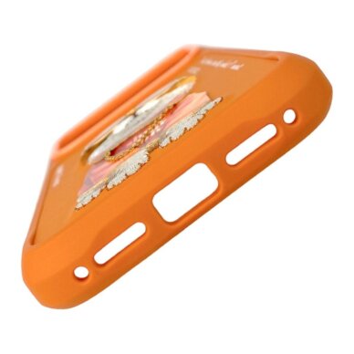 iPhone 17 PRO orange NIMMY Cat with Glasses nugarėlė 2