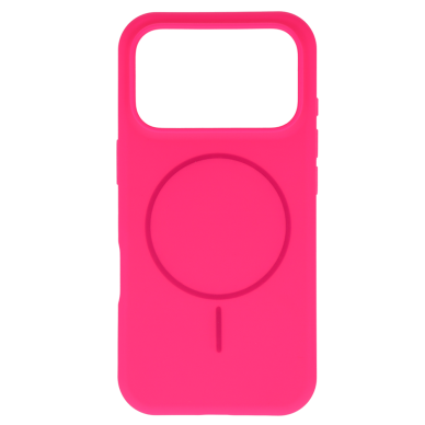 iPhone 17 PRO pink SLIM SILICONE MagSafe nugarėlė 1