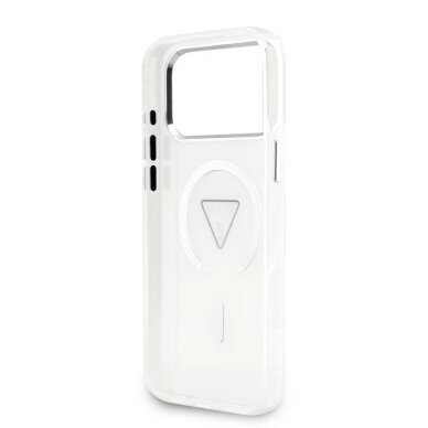 iPhone 17 PRO transparent MagSafe IML Gradient Triangle Logo GUESS nugarėlė 1