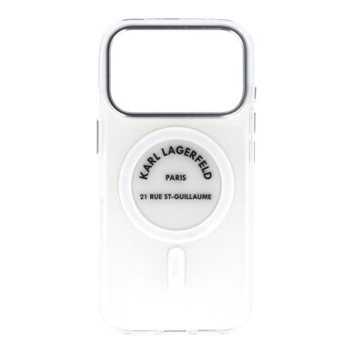 iPhone 17 PRO transparent MagSafe IML Karl RSG Logo KARL LAGERFELD nugarėlė