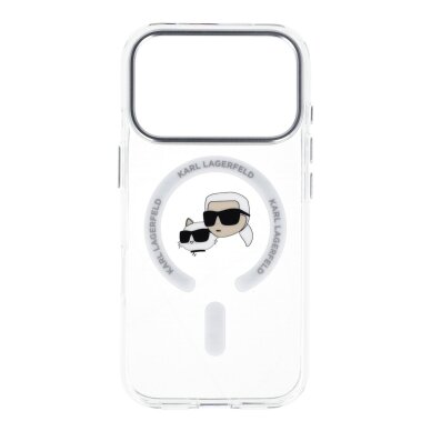iPhone 17 PRO white MagSafe IML Metal KC Heads KARL LAGERFELD nugarėlė