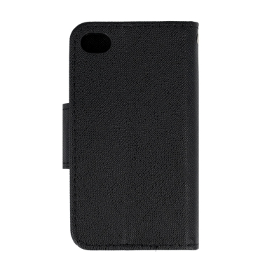 iPhone 4 juodas fancy diary dėklas 1