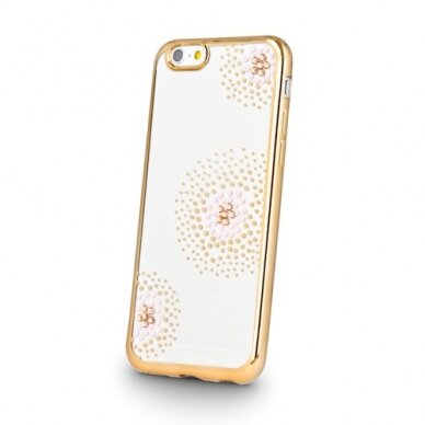 iPhone 5/5S sidabro spalvos floral BEEYOPRF nugarėlė
