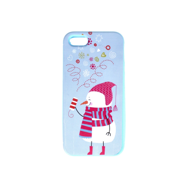 iPhone 5/5s žydra nugarėlė Snowman
