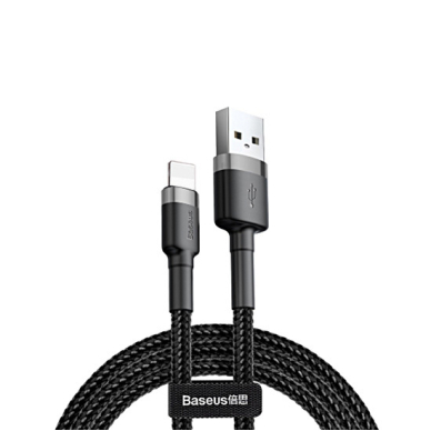 BASEUS USB LIGHTNING black laidas CALKLF-BG1 1m.