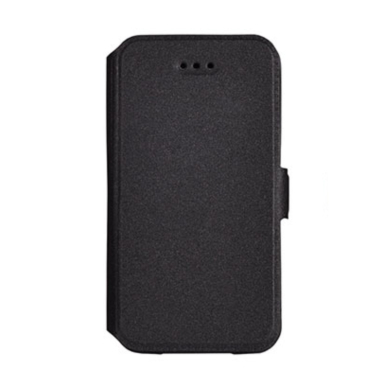 iPhone 6+ juodas book pocket dėklas