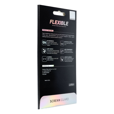 iPhone 6/6S apsauginis white 3D FLEXIBLE stiklas 3
