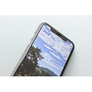 iPhone 6/6S baltas pilnas 3MK HardGlass MAX Privacy apsauginis stiklas 3