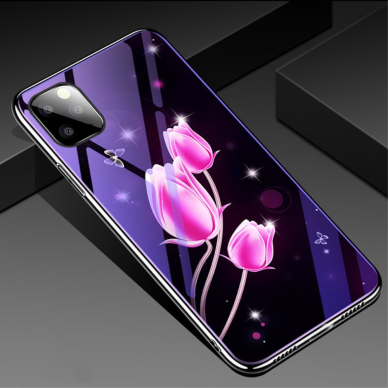 iPhone 6/6S BLUE RAY GLASS nugarėlė Tulip