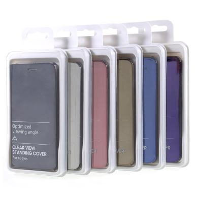 iPhone 6+/6S+ juodas VIEW WINDOW dėklas 1