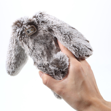 iPhone 6+/6S+ ruda nugarėlė Fluffy Rabbit 2