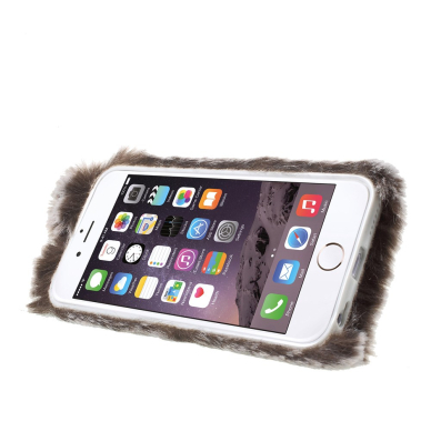 iPhone 6+/6S+ ruda nugarėlė Fluffy Rabbit 6