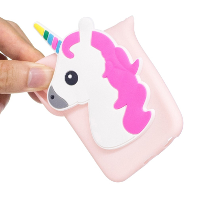 iPhone 6+/6s+ šviesiai rožinė nugarėlė Adorable Unicorn 4D 2