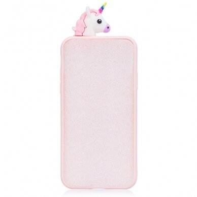 iPhone 6+/6s+ šviesiai rožinė nugarėlė Adorable Unicorn 4D 3