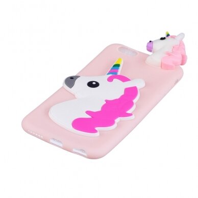 iPhone 6+/6s+ šviesiai rožinė nugarėlė Adorable Unicorn 4D