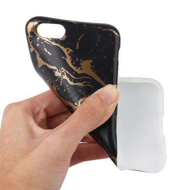 iPhone 6/6S Tracy Black&gold Marble+ nugarėlė 4