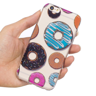 iPhone 6/6S Tracy clear nugarėlė Doughnuts 5