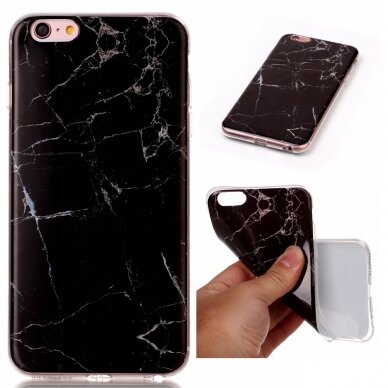iPhone 6+/6S+ Tracy nugarėlė Black Marble