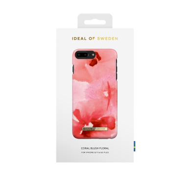 iPhone 6+/7+/8+ iDeal Of Sweden nugarėlė Coral Blush Floral 1