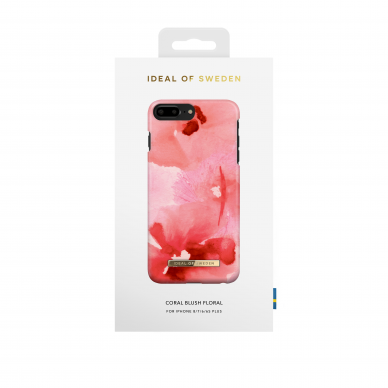 iPhone 6+/7+/8+ iDeal Of Sweden nugarėlė Coral Blush Floral 1