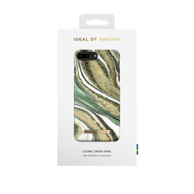 iPhone 6+/7+/8+ iDeal Of Sweden nugarėlė Cosmic Green Swirl 1