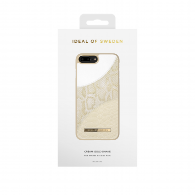iPhone 6+/7+/8+ iDeal Of Sweden nugarėlė Cream Gold Snake 2