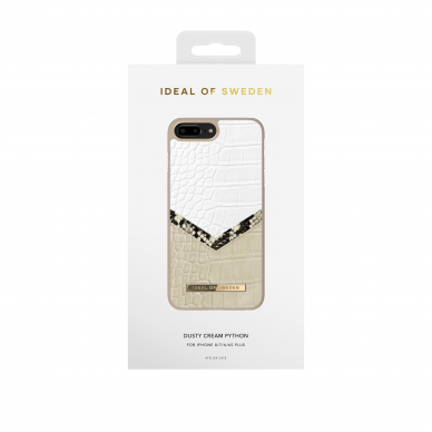 iPhone 6+/7+/8+ iDeal Of Sweden nugarėlė Dusty Cream Python 2