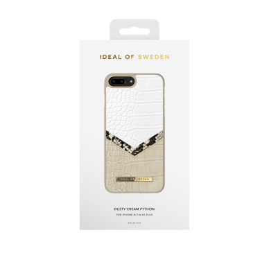 iPhone 6+/7+/8+ iDeal Of Sweden nugarėlė Dusty Cream Python 2