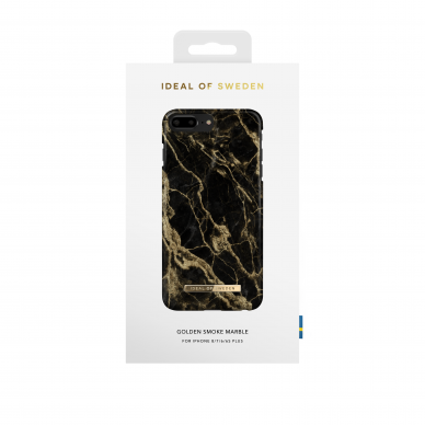 iPhone 6+/7+/8+ iDeal Of Sweden nugarėlė Golden Smoke Marble 2