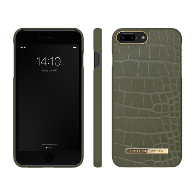 iPhone 6+/7+/8+ iDeal Of Sweden nugarėlė Khaki Croco 2