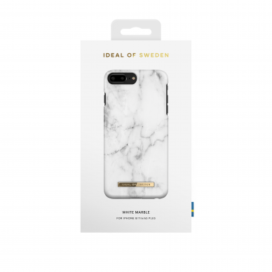 iPhone 6+/7+/8+ iDeal Of Sweden nugarėlė White Marble 1