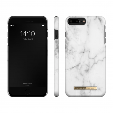 iPhone 6+/7+/8+ iDeal Of Sweden nugarėlė White Marble 2