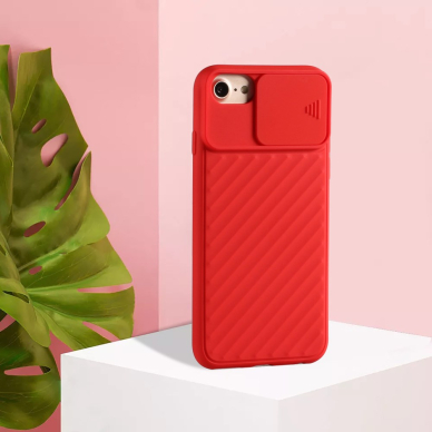iPhone 6+/7+/8+ raudona Tracy CAMSHIELD nugarėlė 5