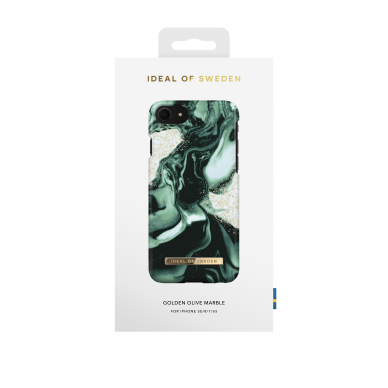iPhone 6/7/8/SE 2020 iDeal Of Sweden nugarėlė Golden Olive Marble 1