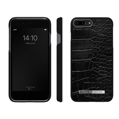 iPhone 6/7/8/SE 2020/SE 2022 iDeal Of Sweden Atelier nugarėlė Neo Noir Croco Silver 2