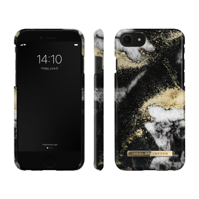 iPhone 6/7/8/SE 2020/SE 2022 iDeal Of Sweden nugarėlė Black Galaxy Marble 2