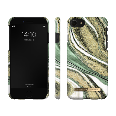 iPhone 6/7/8/SE 2020/SE 2022 iDeal Of Sweden nugarėlė Cosmic Green Swirl 2