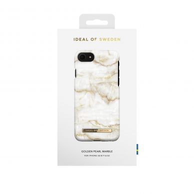 iPhone 6/7/8/SE 2020/SE 2022 iDeal Of Sweden nugarėlė Golden Pearl Marble 1